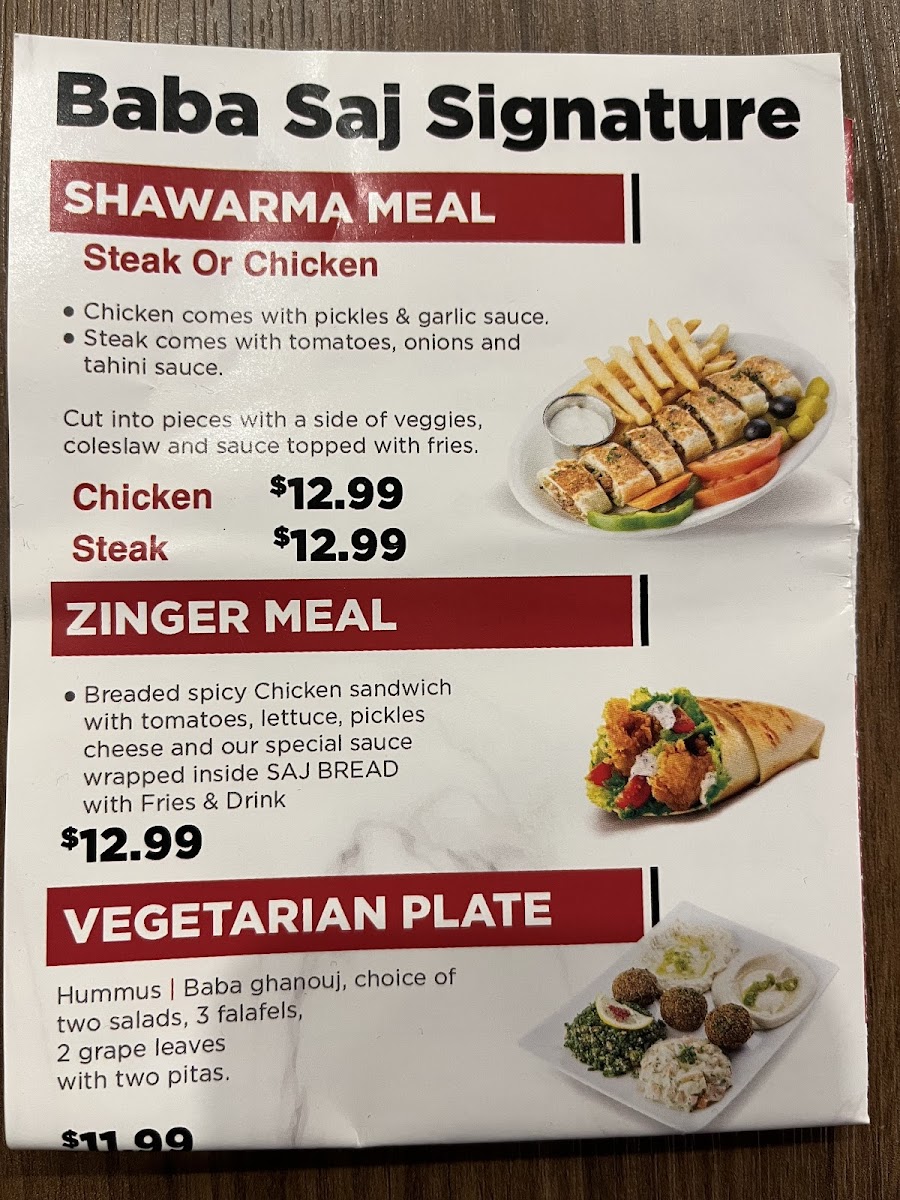 Baba Saj - Palos Hills Menu - Image 3
